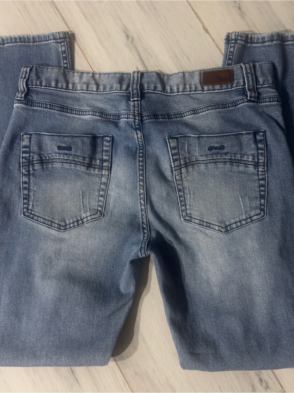 RSQ Seattle Skinny Tapered Distressed Jeans 34x32 - Picture 4 of 6